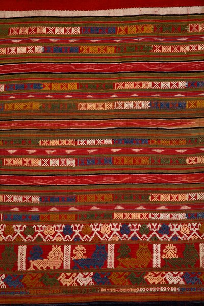 Detail sukně Tai Lu, Muang Hun, provincie Udomxai, Laos (textil) od School Laotian