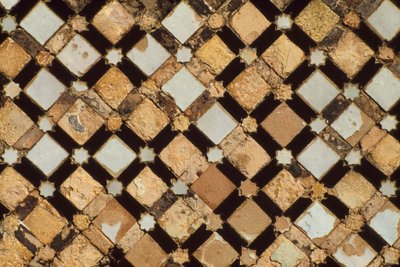 Chella necropolis, detail dekorativního panelu (mozaika) od School Moroccan