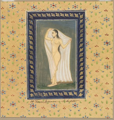 Dáma po koupeli od School Mughal
