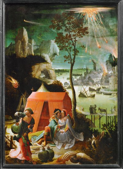Lot a jeho dcery... od School Netherlandish