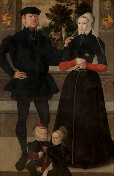 Portrét rodiny od School Netherlandish