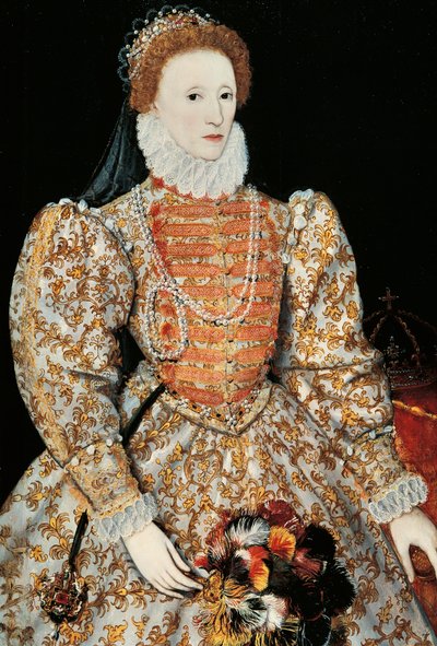 Queen Elizabeth I, c.1575 (olej na panelu) od School Netherlandish