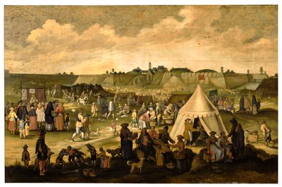 Hrad Španělů v Antverpách (olej na panelu) od School Netherlandish
