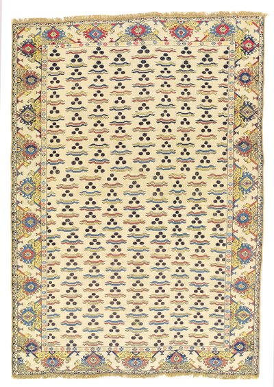 Koberec Tuduc Cintamani, začátek 20. století (textil) od School Romanian