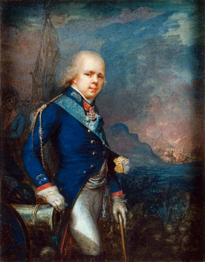Constantin Pavlovitch de Russie - Portrét velkovévody Konstantina Pavloviče z Ruska (1779-1831) před bitvou u Novi par Anonymous od School Russian