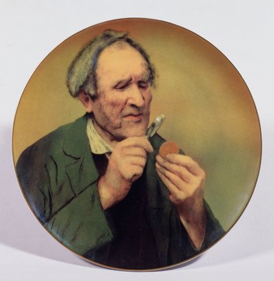 Numismatik. Porcelán malovaný ruským mistrem, druhá polovina 19. století. Ruské umění, užité umění. Soukromá sbírka. od School Russian