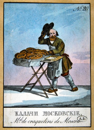 Prodejce dortů v Moskvě (barva litho) od School Russian