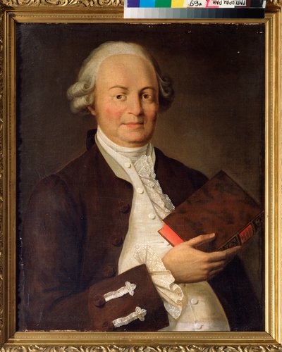 Portrét básníka Vasilije K. Trediakovského (Vassily Trediakovskij) (1703-1769). Obraz od ruského mistra, olej na plátně, konec 18. století. Ruský státní archiv literatury a umění, Moskva. od School Russian