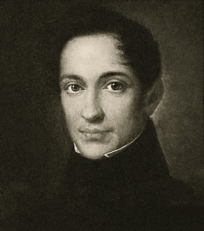 Portrét Alexandra Herzena (litho) od School Russian