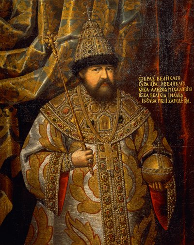 Portrét Alexise Ruska (1629-76), cara Ruska (1645-76), obraz neznámého umělce od School Russian