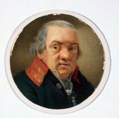 Portrét architekta Giacomo Quarenghi (1744-1817) od anonymního umělce, Akvarel na papíře od School Russian