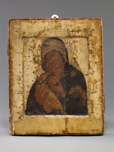 Volokolamská Matka Boží (tempera na desce) od School Russian