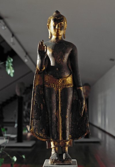 Styl Lopaburi: Abhyamudra Buddha (Schulpture od School Siamese
