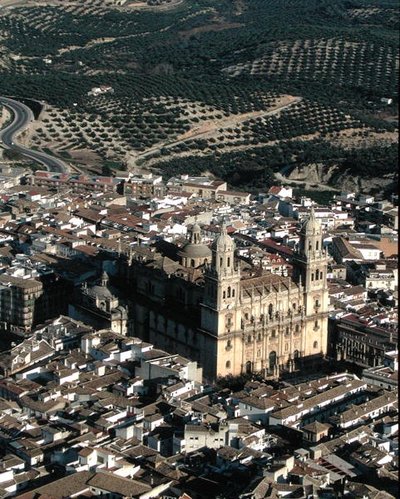 Letecký pohled na katedrálu Jaen (foto) od School Spanish
