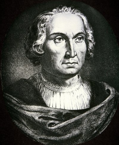 Kryštof Kolumbus (litografie) od School Spanish