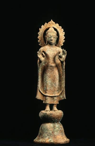 Buddha, období Dvaravati (bronz) od School Thai