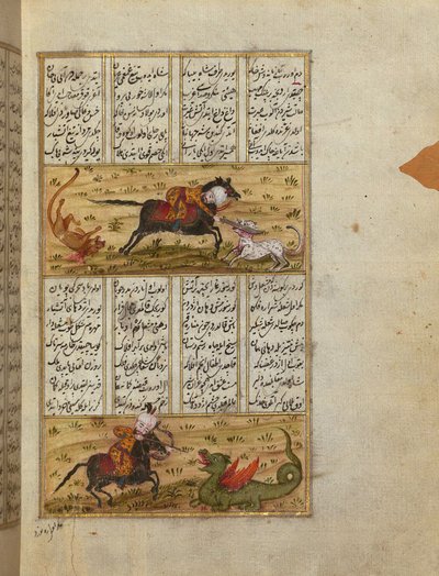 Sultán Mahmud zabíjí lva a draka od School Turkish