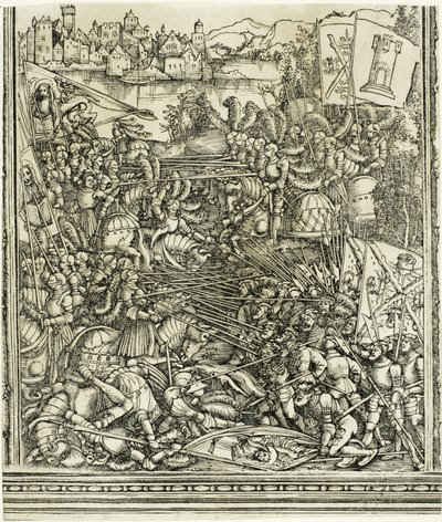 Válka s Benátkami, z Vítězného oblouku Maxmiliána I od School of Albrecht Dürer