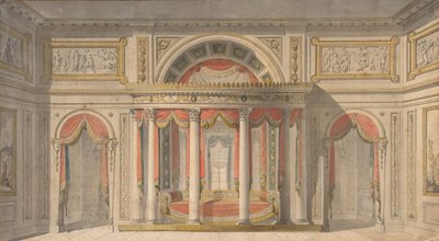 Design pro ložnici, 1785-1838. od School of Charles Percier