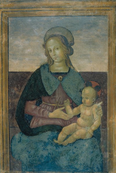 Panna s dítětem od School of Perugino