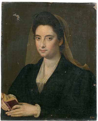 Portrét dámy s knihou (