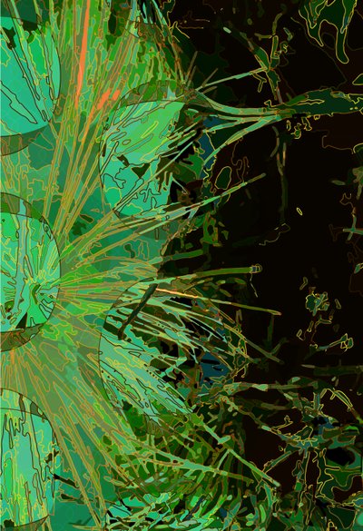 Artichoke_abst_vert2 (digitální) od Scott J. Davis