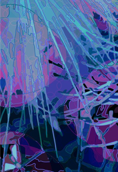 Artichoke_abst_vert3a (digitální) od Scott J. Davis