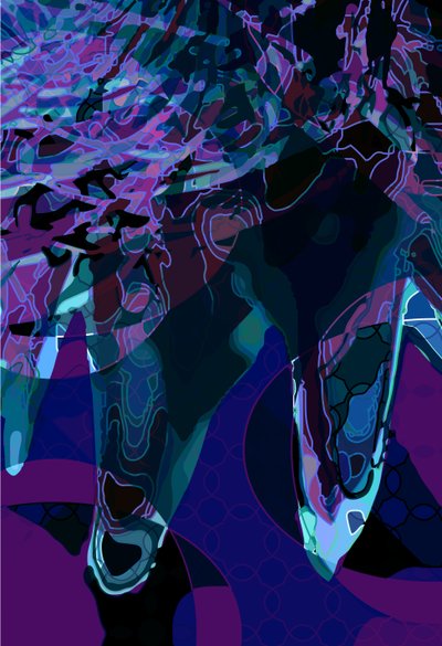 Artichoke_abst_vert3b (digitální) od Scott J. Davis