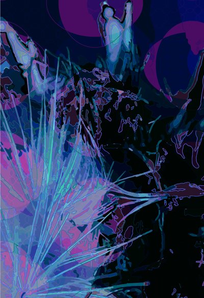 Artichoke_abst_vert5 (digitální) od Scott J. Davis
