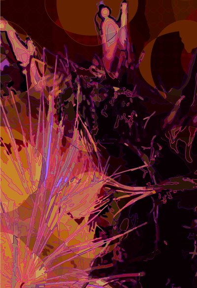 Artichoke_abst_vert6 (digitální) od Scott J. Davis