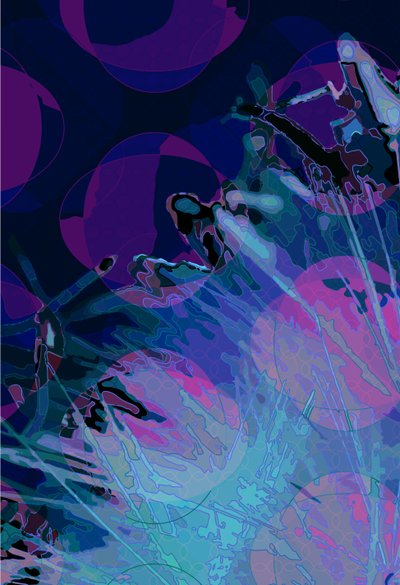 Artichoke_abst_vert7 (digitální) od Scott J. Davis