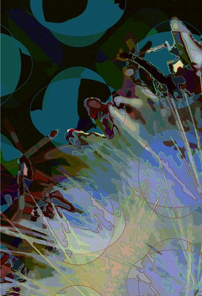 Artichoke_abst_vert8 (digitální) od Scott J. Davis