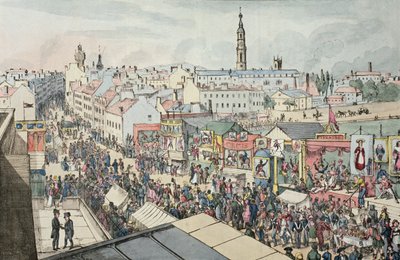 Kresba Glasgow Fair, z Glasgow Looking Glass, 1825 od Scottish School