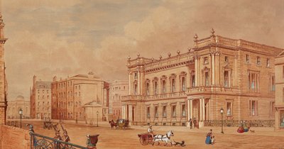 Prospect of Edinburgh (tužka, pero, inkoust a akvarel) od Scottish School