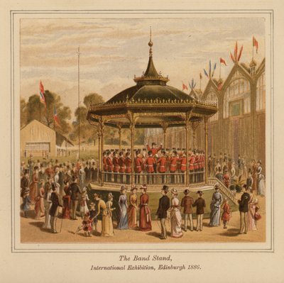 The Band Stand, Mezinárodní výstava, Edinburgh od Scottish School