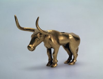 Figurka býka z tyče baldachýnu, 3. tisíciletí před naším letopočtem od Scythian