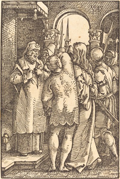 Kristus před Kaifášem od Sebald Beham