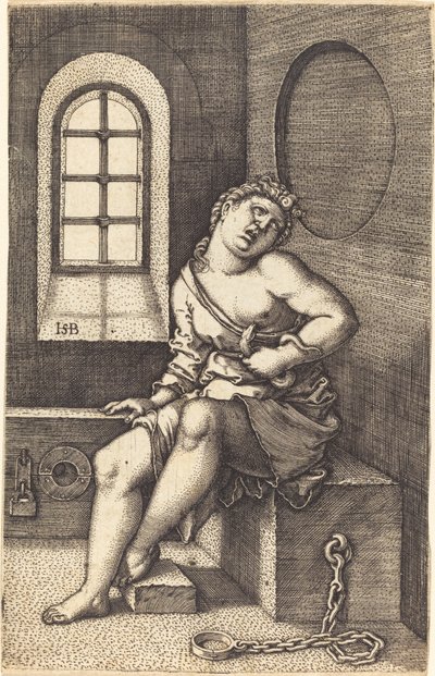 Sedící Kleopatra od Sebald Beham