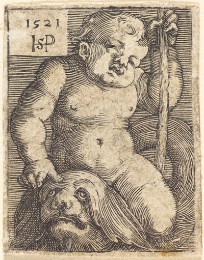 Genius na delfína od Sebald Beham