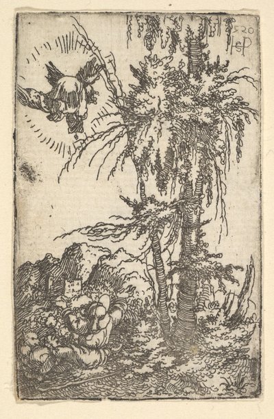 Joachim přijímající příslib Narození Panny, 1520. od Sebald Beham