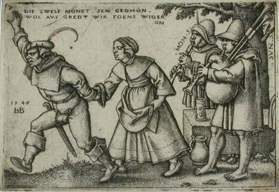 Venkovská svatba, 7 od Sebald Beham