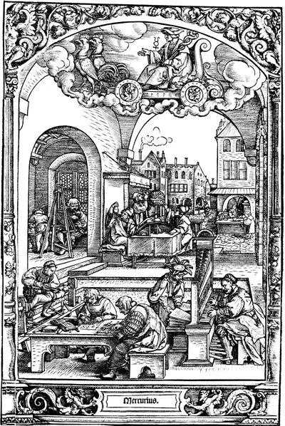 Merkur, 1531 od Sebald Beham