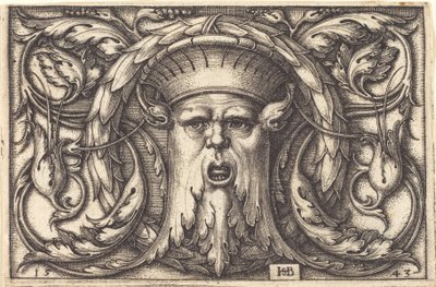 Ornament s maskou od Sebald Beham