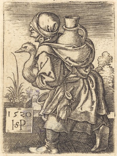 Rolnice jde na trh od Sebald Beham