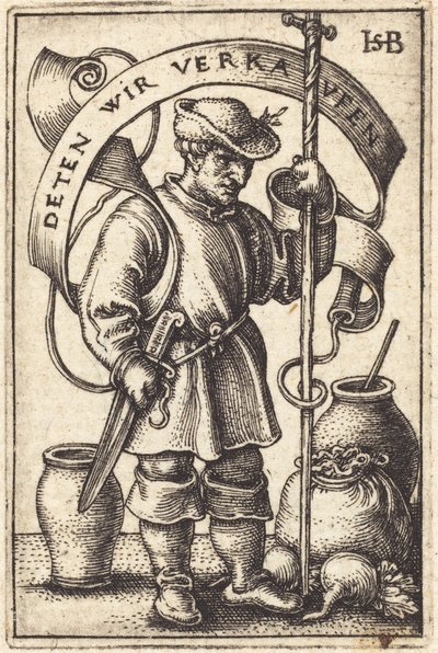 Rolník na trhu [vlevo] od Sebald Beham