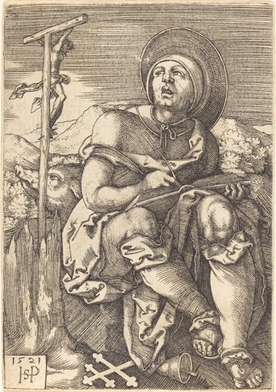 Svatý Antonín poustevník od Sebald Beham