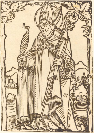 Svatý Erasmus jako biskup od Sebald Beham