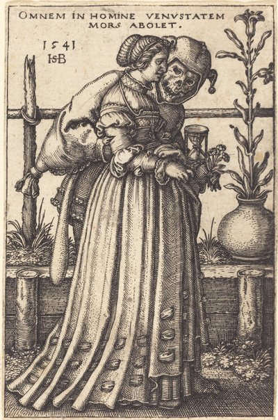 Paní a smrt od Sebald Beham