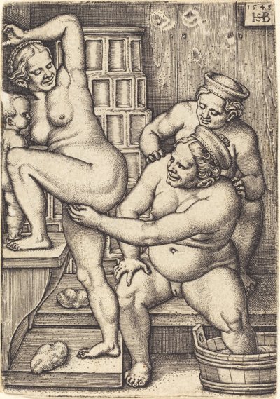 Tři ženy koupání od Sebald Beham