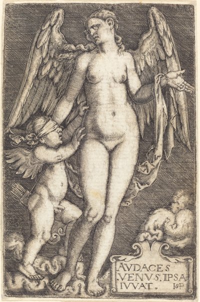 Venuše a Amor od Sebald Beham